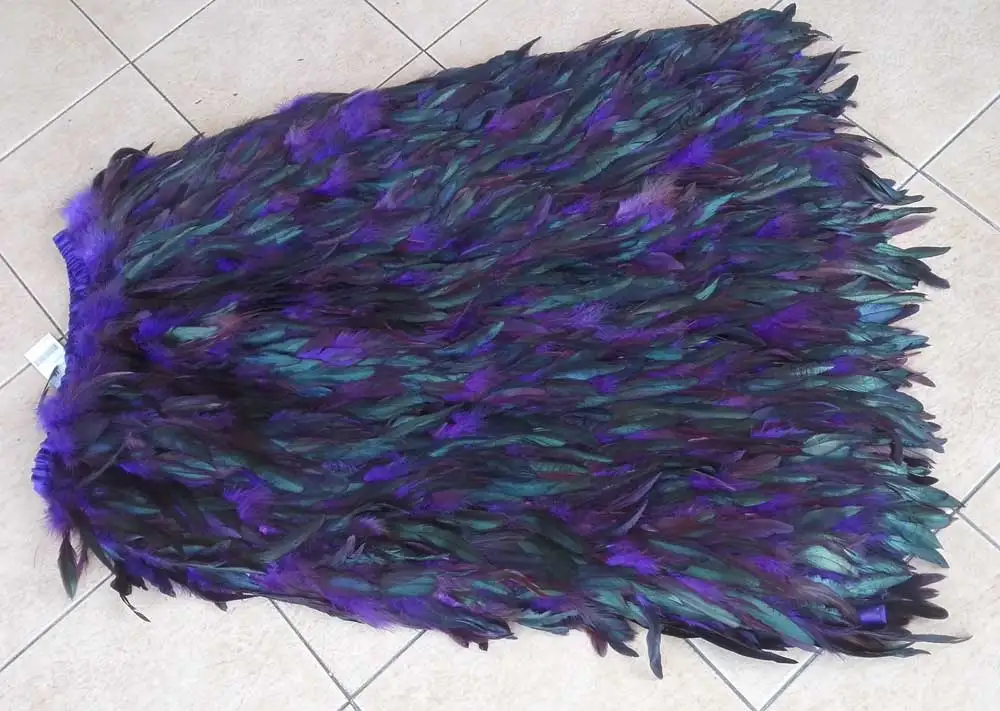 

Free shipping, long small A-Line rooster coque feather skirt with elastic waistband, #SKT15013P