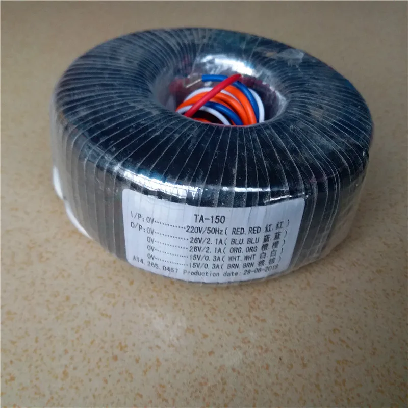 

2*26V 2.1A 2*15 0.3A Toroidal transformer copper custom 120VA transformer 220V input transformer for pre-amplifier board