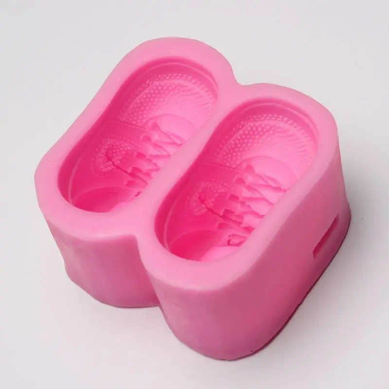 Два соединения обуви плесень DIY мыло ручной работы силиконовые формы