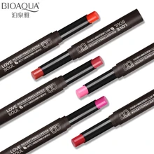 BIOAQUA Brand Moisturizing Lipstick Pencil Makeup Nutritious Balm Pigment Nude Matte Lip Stick Pen Long Lasting Cosmetic 8 Color