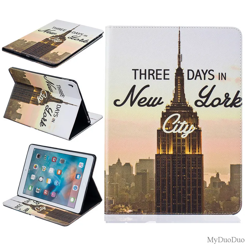 Cute Bear Case PU Leather For Ipad Pro 9.7 Case for Ipad Pro Mini Butterfly Flower Stand Tablet Cover 9.7 Inch Wallet Fip Cases (16)