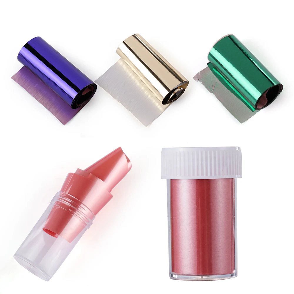 

Women 14 Colors 3D DIY Decal Metallic Nail Foil Silver Holographic Manicure Nail Art Transfer Stickers Decal Beauty Nail Tools