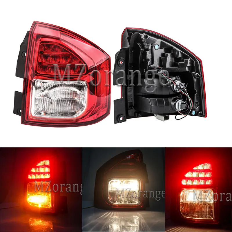 

MZORANGE For Jeep Compass 2011-14 Tail light Replacement Parts External Rear Left Right Turn Signal Brake Lights Lamps Assembly