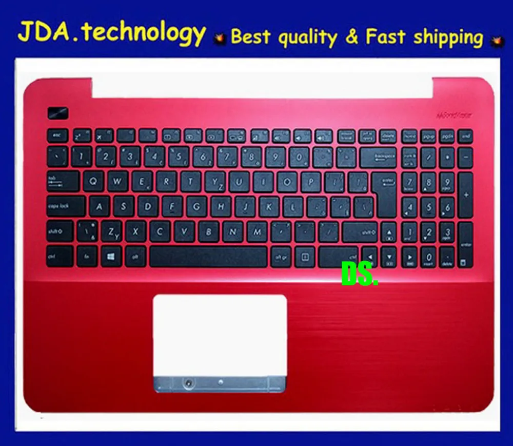 Wellendorff / Упор для рук topcase Для ASUS X555 X555L A555L F555L K555L VM510L W519L Y583L EUR клавиатура верхняя крышка, красный