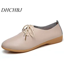 Женская обувь из мягкой натуральной кожи на плоской подошве; модные повседневные женские лоферы для вождения; мокасины; большие размеры 35-44