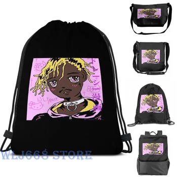 

Funny graphic print shoulder Bags women Lil Tracy Single shoulder backpack travel for men Gym Bag