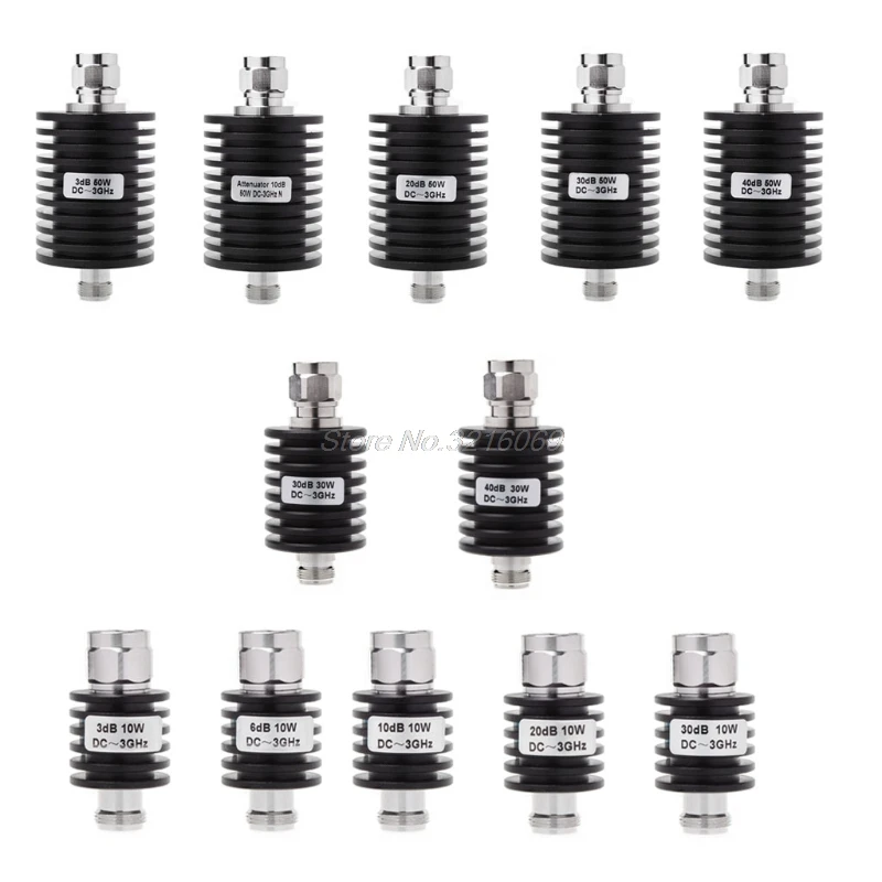 

10W/30W/50W N Type DC-3GHz Coaxial Fixed Attenuator Frequency 3GHz N Fixed Connectors Sep29 Drop Ship