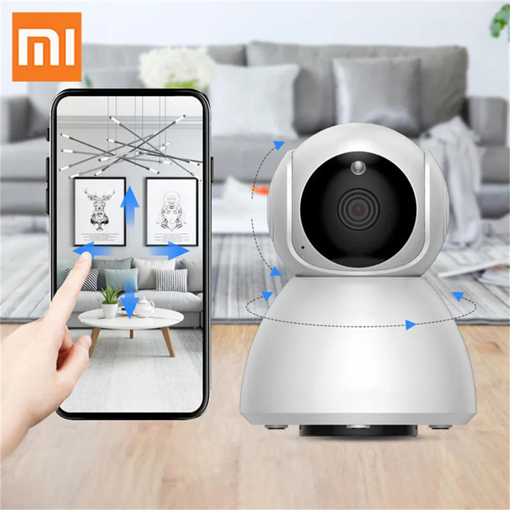 Xiaomi Q8 HD 1080 P 360 ° панорамная IP инфракрасная камера ночного видения AI Mo-tion детектор панорамная камера детская видеоняни