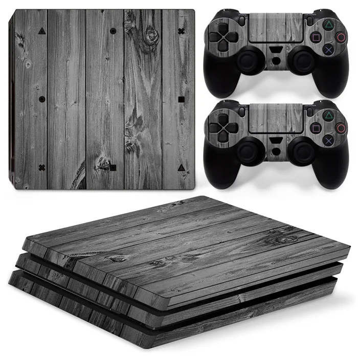 

Wood design For PS4 PRO Console and Controllers stickers For ps4 pro skin sticker For Sony PS4 pro Vinyl sticker --0666