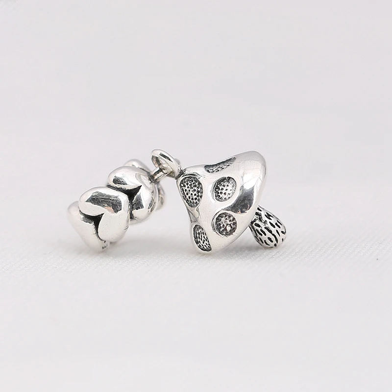 

2018 Hot S Fits Charm Bracelet DIY Women's Gift Party Jewelry 925 Sterling Silver Love Small Mushroom Bracelet Beads