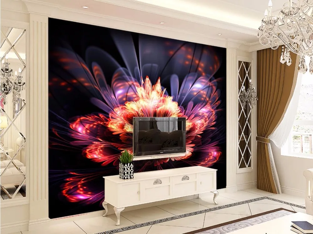 Téléchargement gratuit Images Beibehang Papier Peint Mural Autocollant Mural 3d Safran Rouge dernière salutations