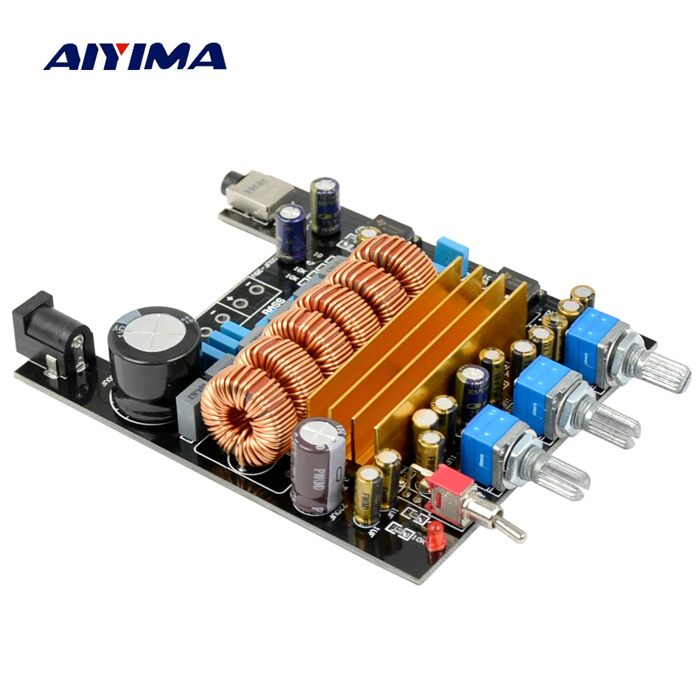 AIYIMA TPA3116 2 1 Hi-Fi цифровой аудио усилитель доска личный DIY 50Wx2 + 100 Вт мини сабвуфер