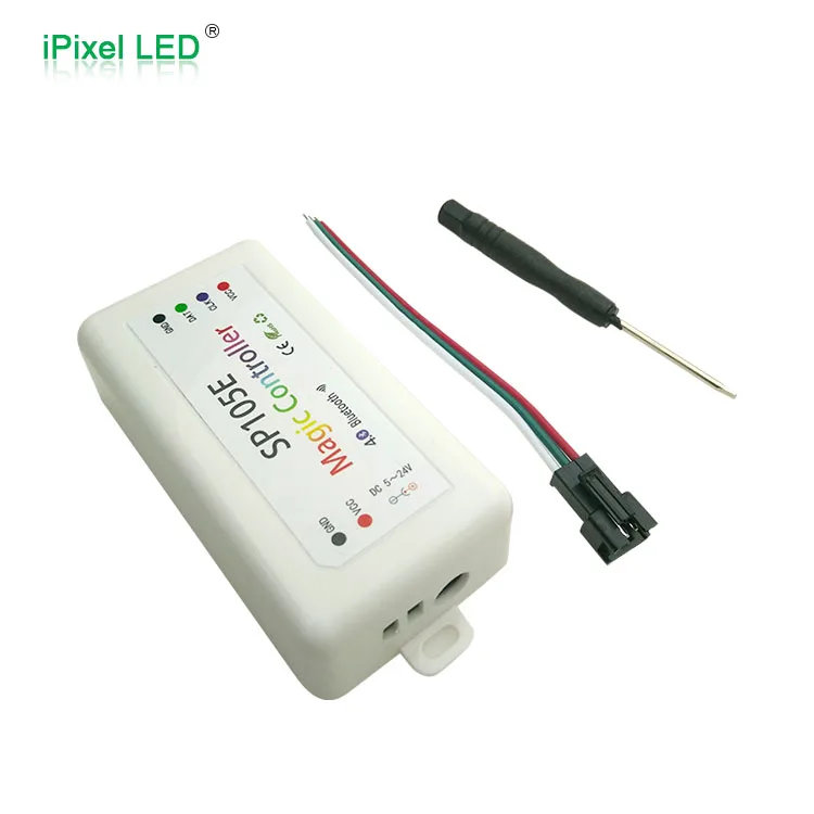 

SP105E Bluetooth Pixel LED Remote Controller APP SPI Control for rgb led strip/pixel LED