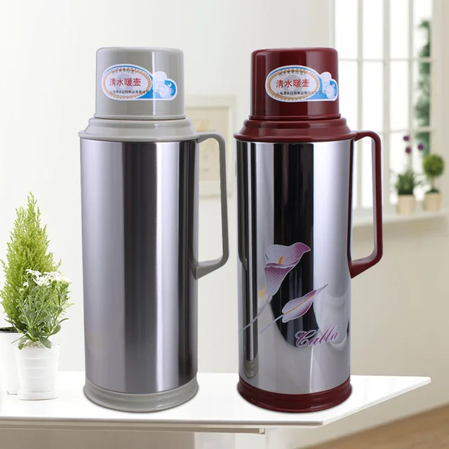 Vacuum flask Thermos stainless steel thermos glass liner bottle vintage