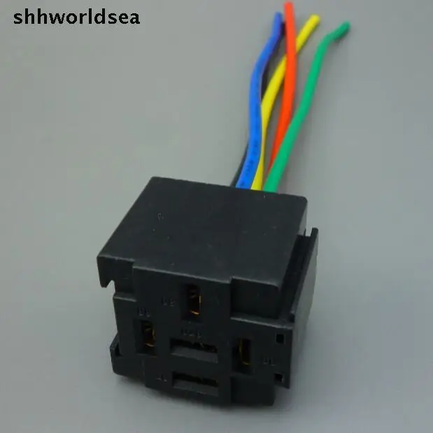 Shhworldsea 100pcs Auto Car 12v 40a 5pin Control Device 5p