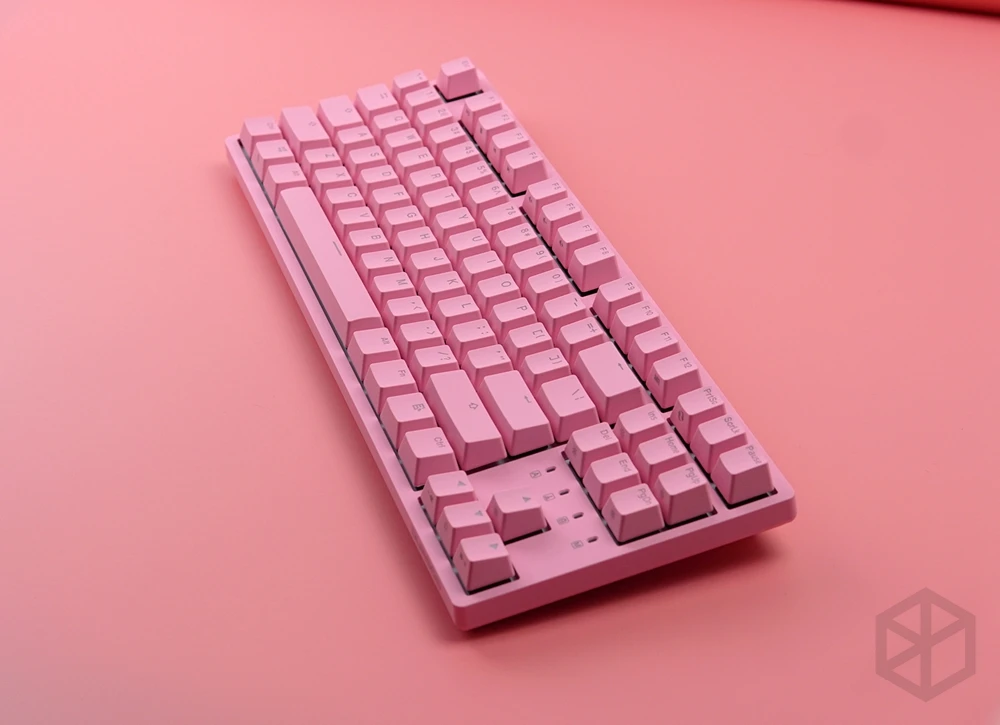 Durgod 87 милая розовая k320 механическая клавиатура с подсветкой Переключатели Cherry MX abs doubleshot keycaps коричневый синий красный переключатель