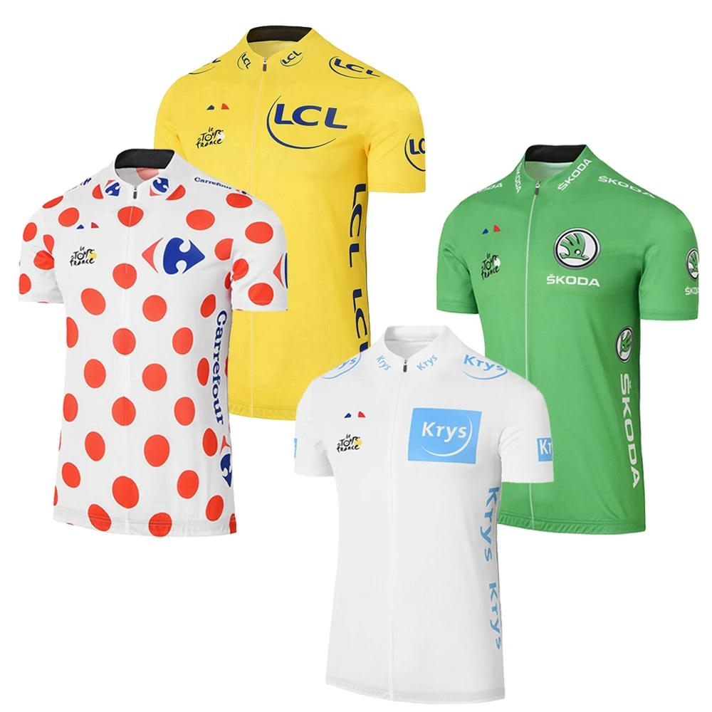 

Cycling jersey men short sleeve ropa ciclismo yellow shite green cycling clothing Bike wear mtb jersey