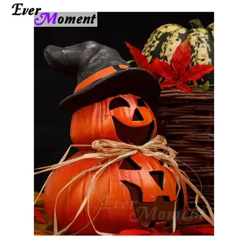 

Ever Moment Diamond Painting Halloween Pumpkin Cartoon 5D DIY Cross Stitch Full Square Resin Diamond Embroidery Decor S2F444
