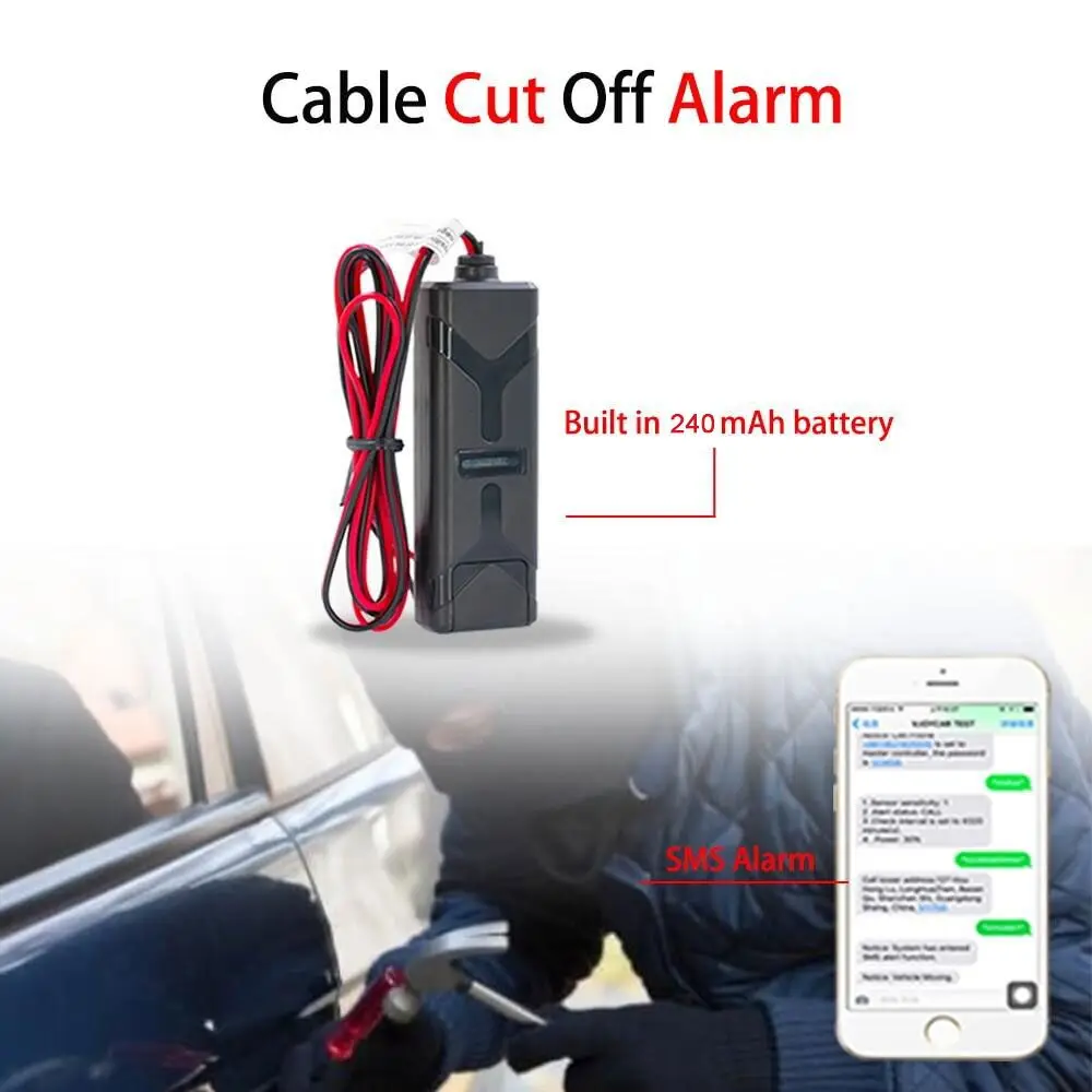 VJOYCAR gf07 Mini GPS Tracker Builtin Battery Vehicle Tracking Device Wire Cut Alert Car Motorcycle GSM Locator Free Software 