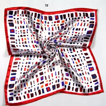 

Free Shipping Women Handkerchief Ladies Headscarf Girl Neckerchief Headband Floral Pattern Pocket Square Handkerchief HXI004