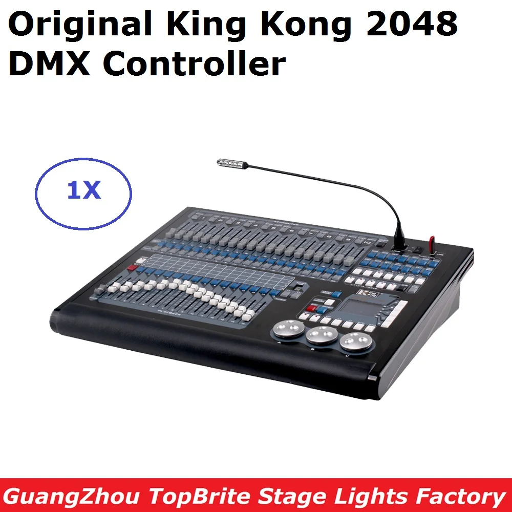 Новый этап освещение оборудования King Kong 2048 DMX контроллер светодиодный LED Par перемещение головы огни консоли Поддержка до 200 шт. светильники