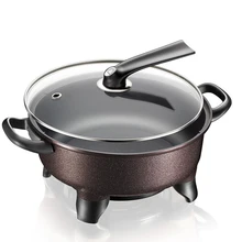 1300 Вт Бытовая многоцелевая электрическая плита 4L Емкость электрический чайник поддержка жареный стейк рыба горячий горшок