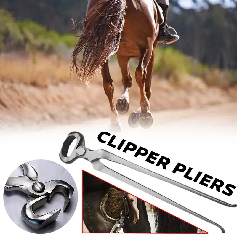 

High Quality Horseshoe Repair Tool Nail Hoofed Trimmer Veterinary Steel Clipper Pliers Horseshoe Forceps Hoofed Pliers Hoof Tool