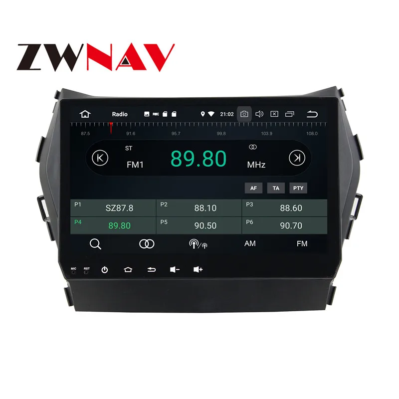 Excellent Android 8 4+32G Car DVD Player GPS navigation For Hyundai IX45 Santa fe 2014-2015 head unit multimedia player tape recorder 2