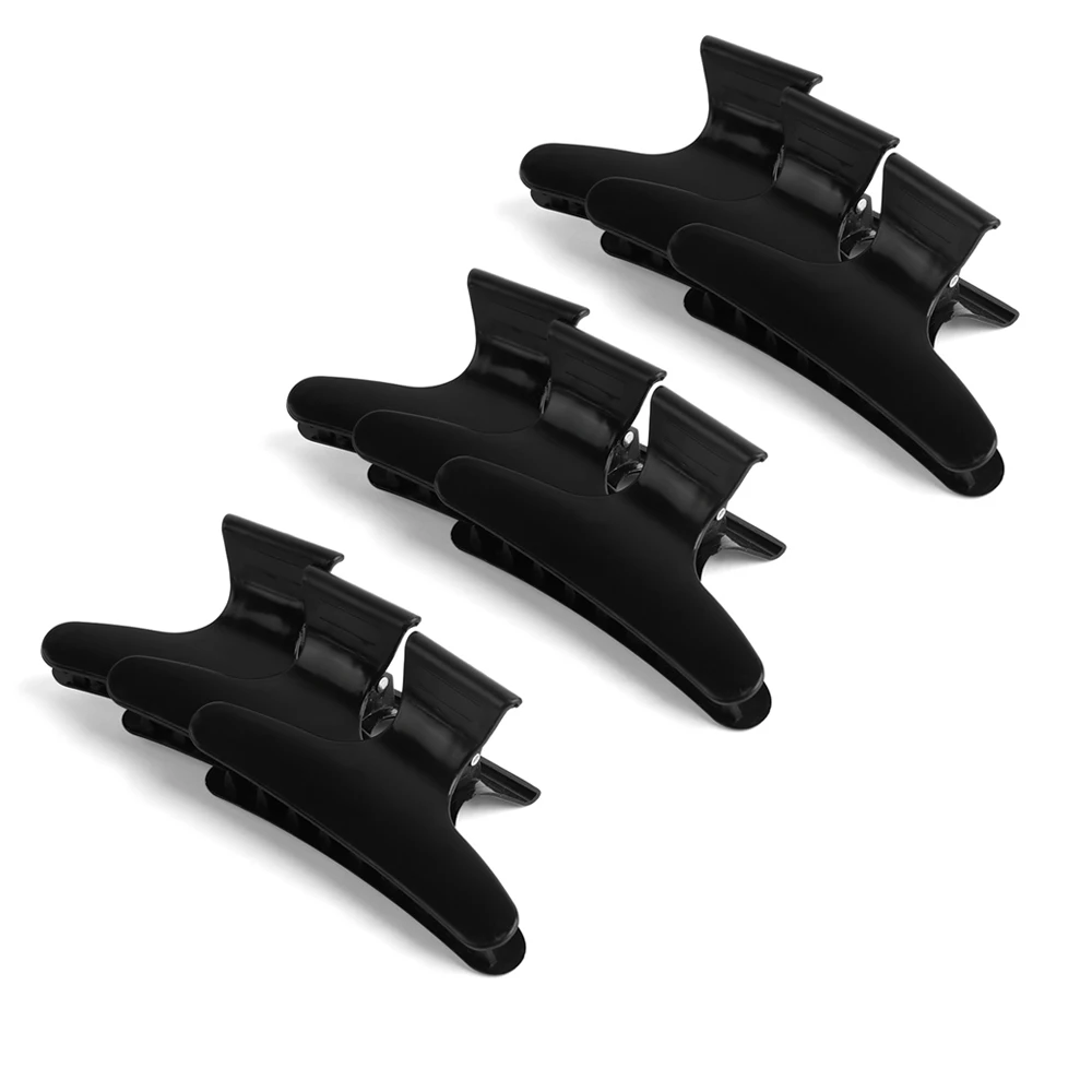

3/6/9Pcs Pro Butterfly Holding Hair Claws Section Hair Clip Clamps Barrettes Hairpins Salon Fix Hairdressing Styling Tools