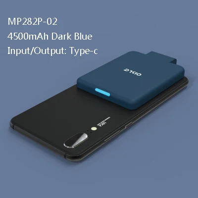 Type-C аккумулятор 4500 мАч портативная зарядка для Xiaomi Mi 9 SE чехол для зарядного устройства для Xiaomi Mi X 3 power Bank чехол для телефона - Цвет: 02-BLUE