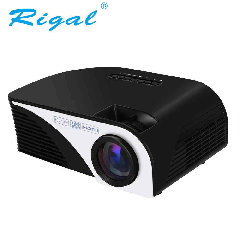 Проектор Rigal RD805B светодиодный мини проектор 1200 люмен Wi Fi 1080 P 3D для домашнего