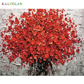 

Frameless New arrival unique gift Digital Oil Painting On Canvas painting by numbers decorative picture 40*50-Flower 40X50CM