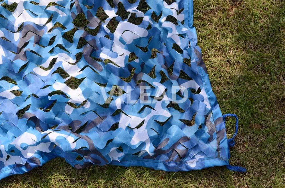 1.5M*2M Sea Blue Digital Camo Netting Military Camo Netting Army Camouflage Jungle Net Shelter for Hunting Camping Sports Tent