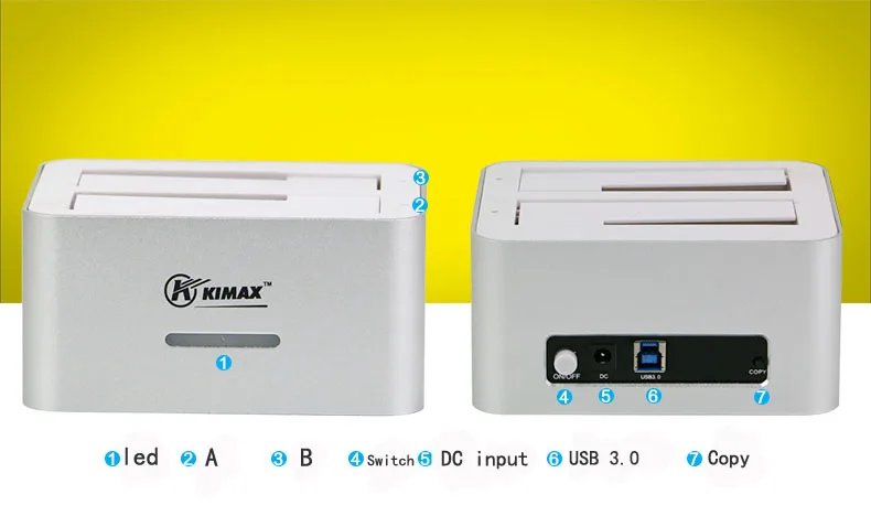 Blueendless multi hdd 4 ТБ box sata case hd 3 5 коробка usb 0 2 дюймов serial костюм для чехол SSD copy HD07|box