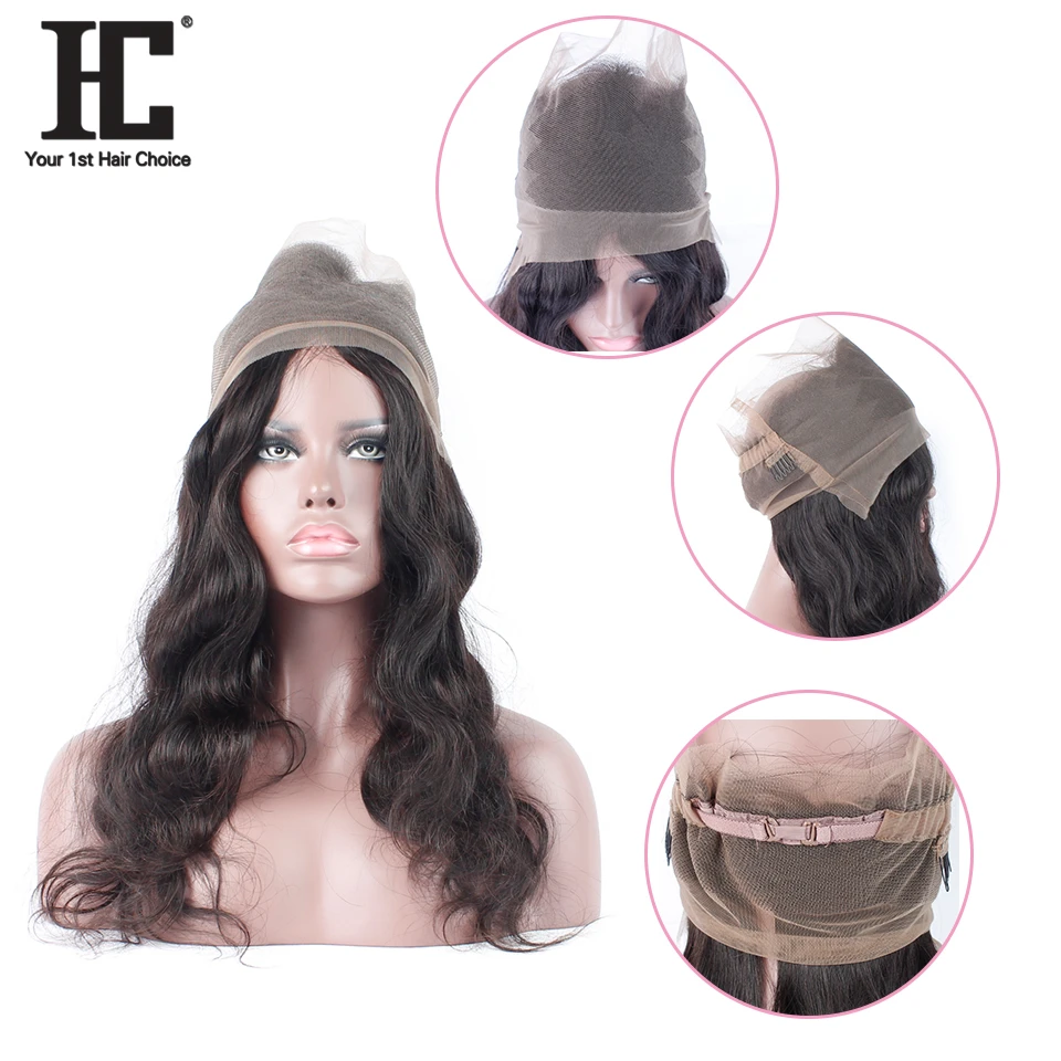 HC Малайзии тело волна волос 360 Кружева Фронтальная застежка 8 "~ 20" естественно волосяного покрова бесплатная доставка 100% натуральные волосы