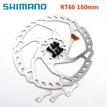 SHIMANO SM-RT66, 160 мм, 6 болтов, диск, ротор MTB, запчасти для горного велосипеда SLX Deore ZEE RT66, Shimano, оригинальные товары, Аксессуары для велосипеда