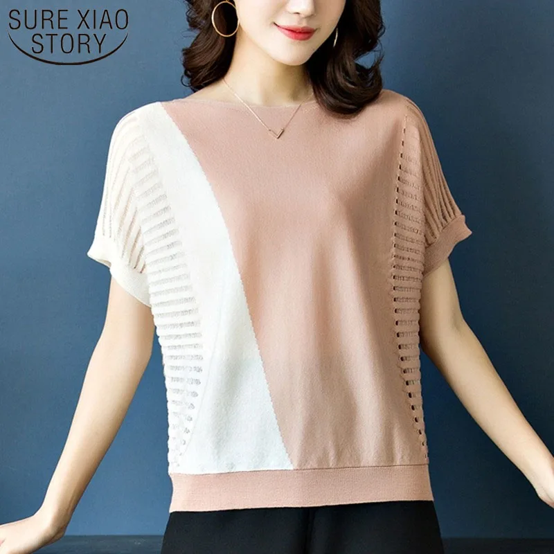 

2019 ladies tops korean fashion clothing Women shirts white shirt Hollow Out harajuku women blouses tops Batwing Sleeve 3532 50