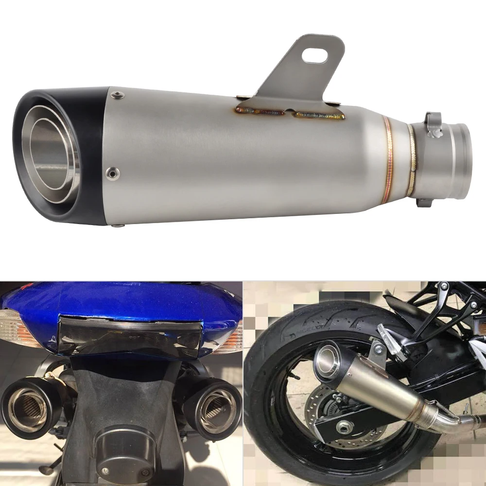 NICECNC ATV de la motocicleta silenciador de Escape de escapar de deslizamiento 38-51mm para YZF R1 R6 MT07 MT09 FZ1 FZ6 GSXR600RR Z1000 Z750 ZX6R