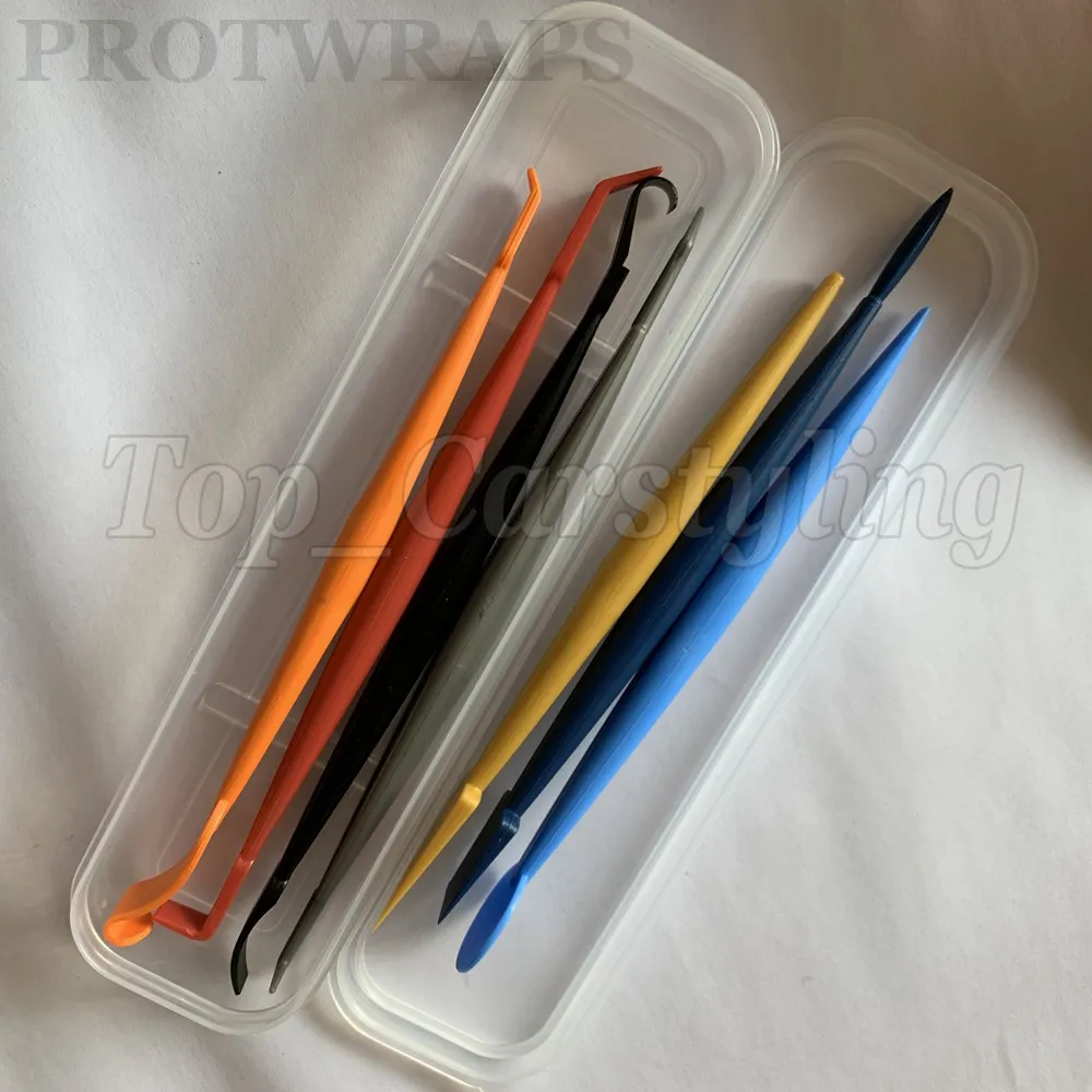 Edge finished Magnetic Squeegee Tools Kit Car Sticker Tints Headlight Film Carbon Magnetic Scraper Tool  (18)