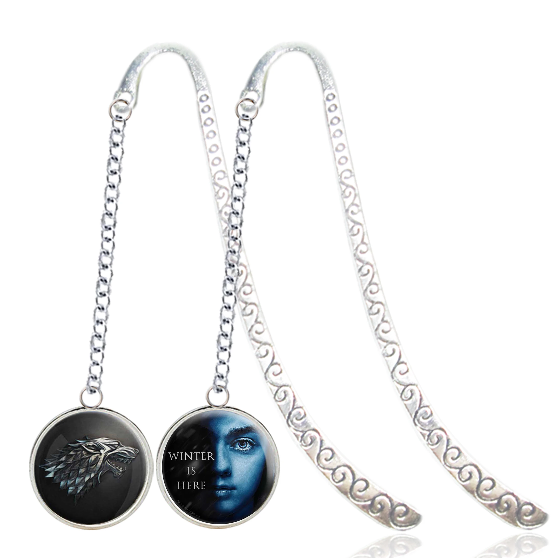 

20 Pieces Game of Thrones Bookmark A Song of Ice and Fire House Stark GOT 7 Arya Stark valar morghulis Maisie Williams Notebook