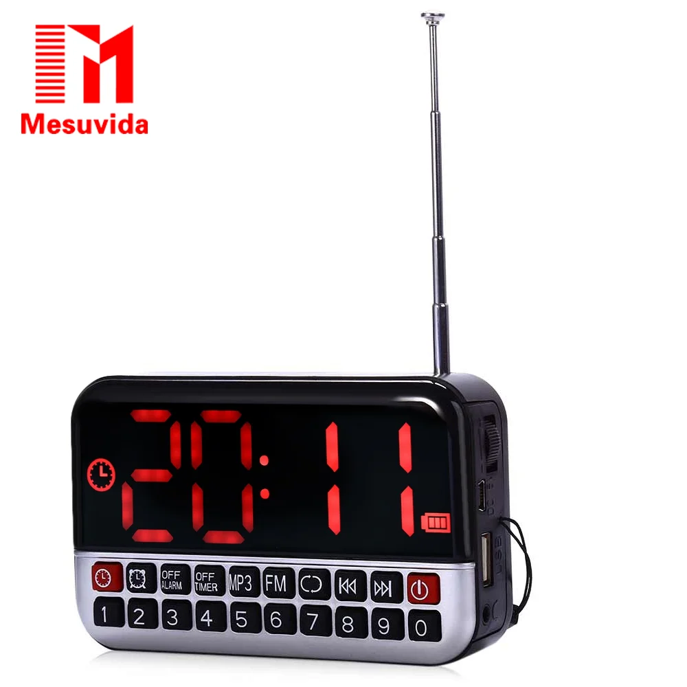 Mesuvida L 80 Большой ЖК дисплей Экран Динамик MP3 плеер USB Порты и разъёмы FM радио