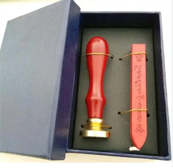 DIY двойной письмо инициалы настроить свое имя логотип Box set персонализированные письма/сургуч/Свадьба сургучной печати Печать золото пользовательские - Цвет: One set
