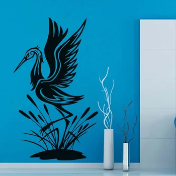 

Birds Egrets Stork Wall Sticker For Living Room Decoration Animals Wall Art Decals Stickers Home Decoration Accessories