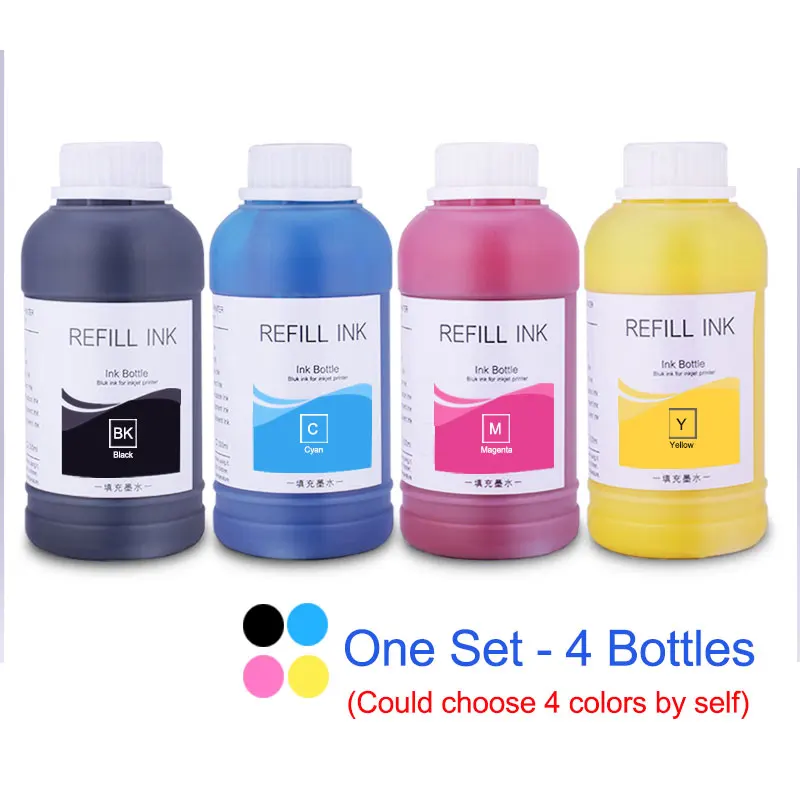 250ml Universal Refill Pigment Ink For HP 178 364 564 655 670 711 862 920 932 933 934 950 951 952 953 954 955 Printer Ink For HP - Цвет: One Set - 4 Colors