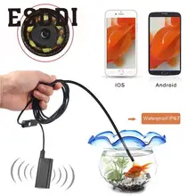 2017 Wifi Wireless For iOS Android Endoscope Borescope HD 2.0MP 8mm 1/2/5m Camera Professional Inspection Pipe Mini Camcorder