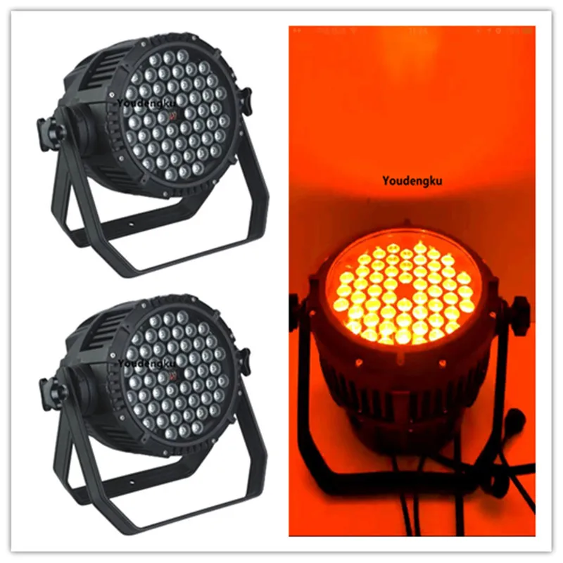 8 шт. led par 54x3 rgb 3в1 изменение цвета сценические огни водонепроницаемый свет