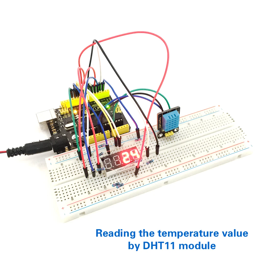 Новинка! Обновленная версия Keyestudio Basic Starter Kit V2.0(UNOR3 Board) с подарочной коробкой для Arduino Kit+ PDF(онлайн