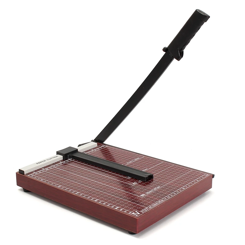 

KiWarm A4 To B7 Photo Rotary Paper Cutter Wood Guillotine Trimmer Knife 12 Sheets Size L Home Office School Craft Paper Tool