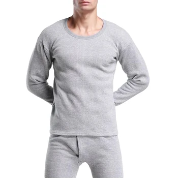 

Fashion Winter Men's Ultra Soft Thermal Underwear Set Top T-shirt + Long Pants