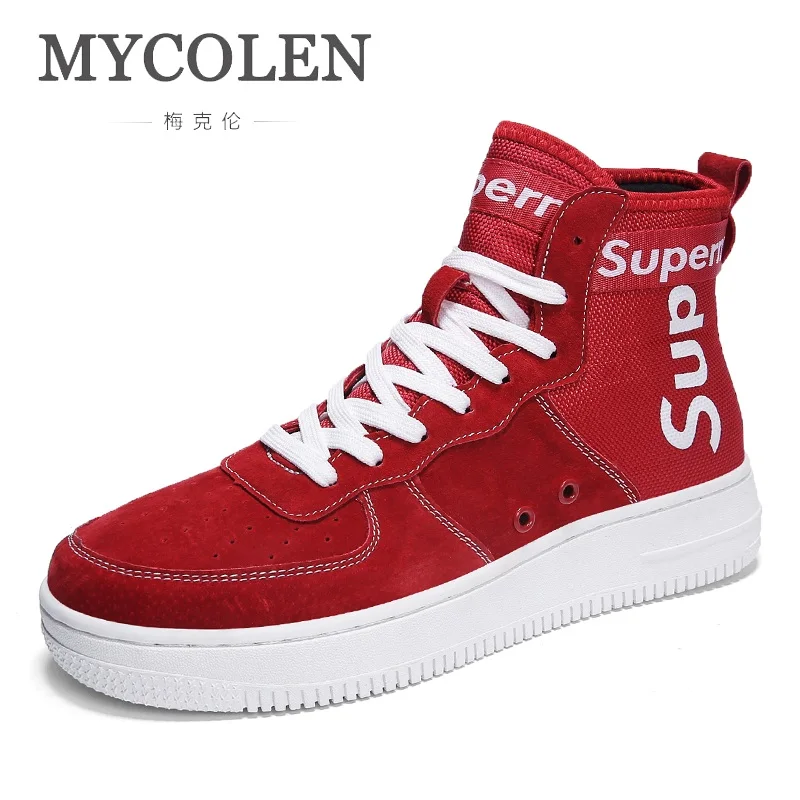 

MYCOLEN 2018 Brand Casual Shoes Luxury Fashion Men Shoes High Top Sneakers Men 2018 Men Fashion Shoes Scarpe Uomo Casual